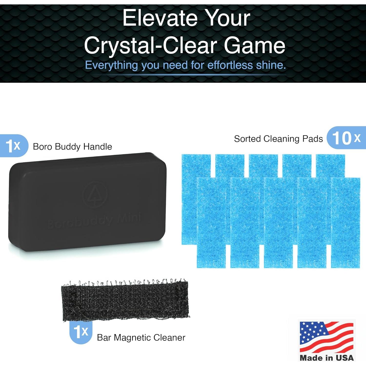 Limpiador de Vidrio Magnético SnowTree BoroBuddy Mini - Compacto, Negro