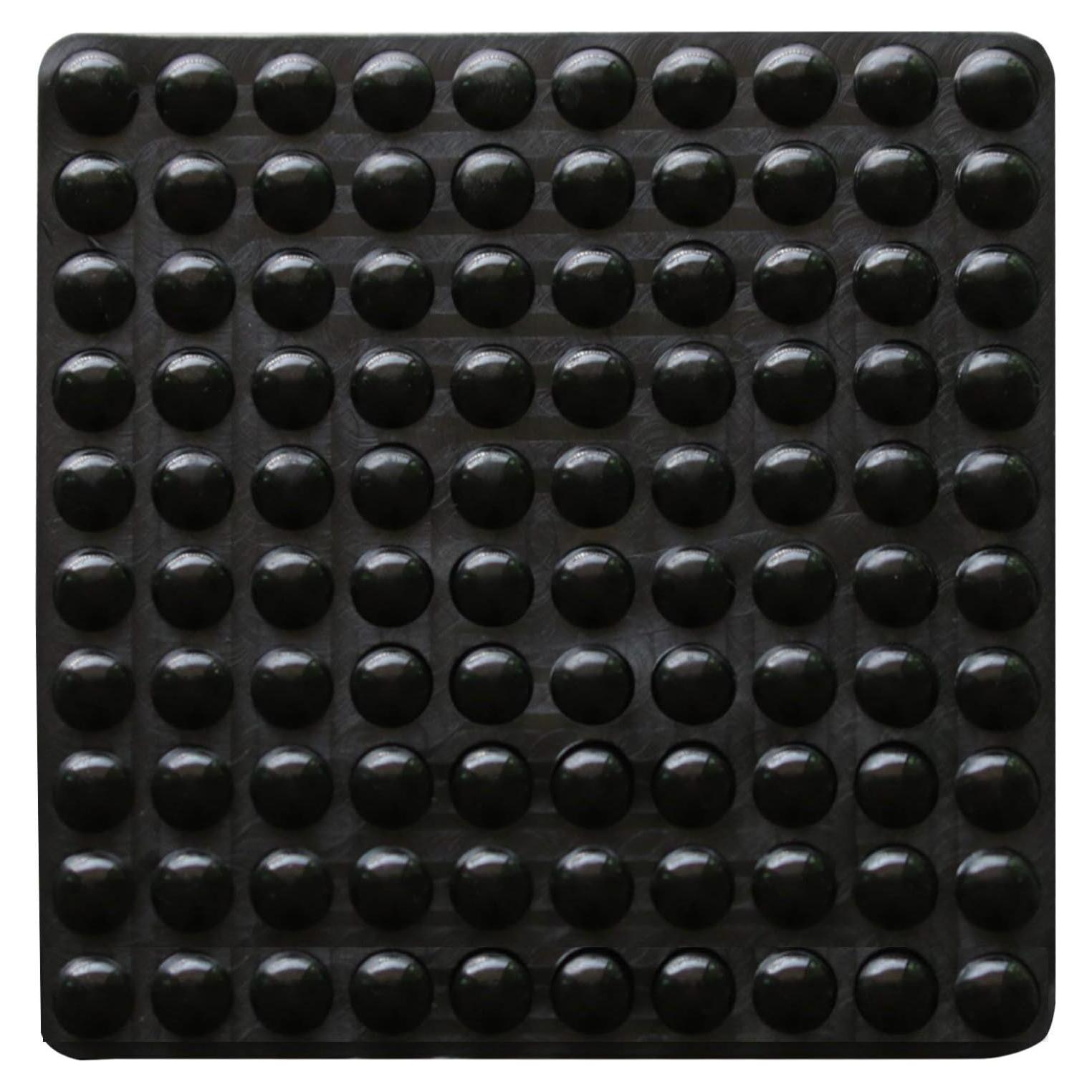 100 Almohadillas de Goma Adhesivas Antideslizantes 9mm Negro