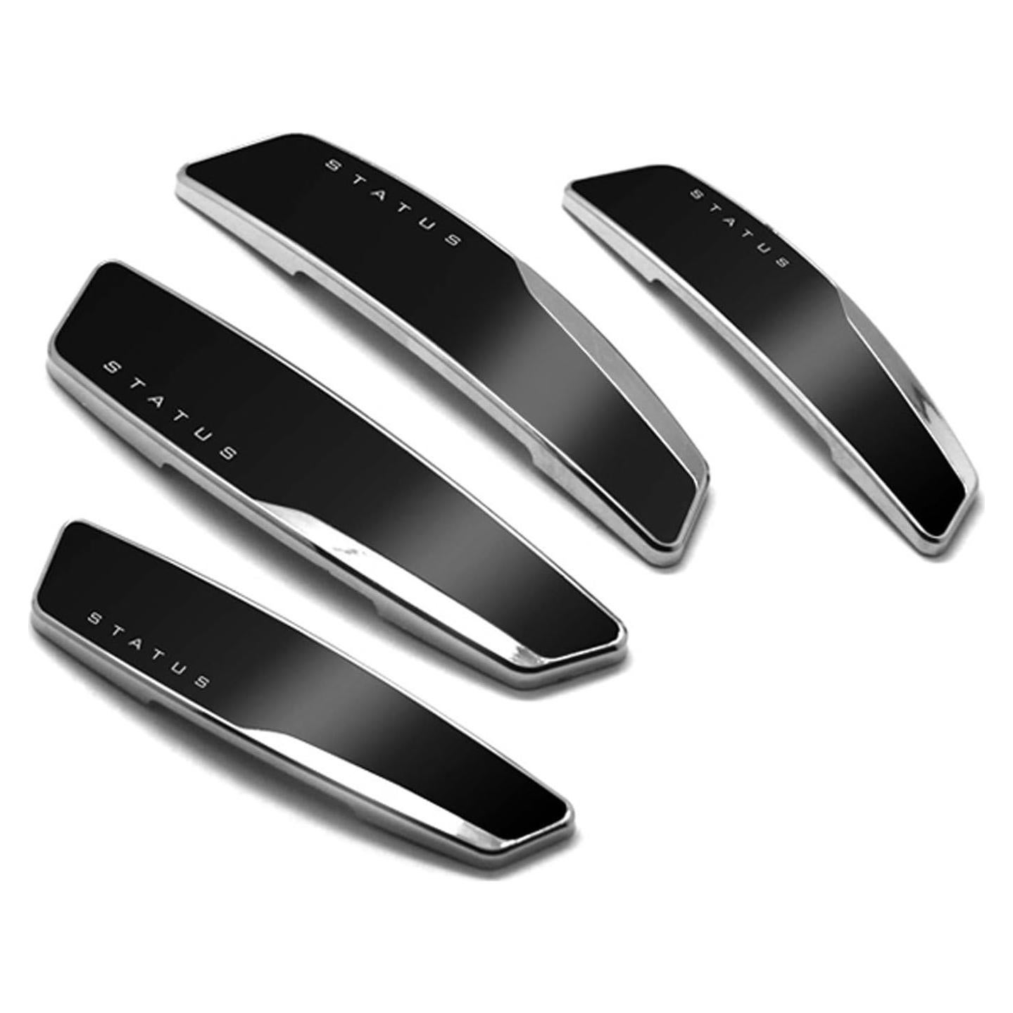 Protectores de Bisel de Puerta Status ST-GD280 Negro 4 Pcs