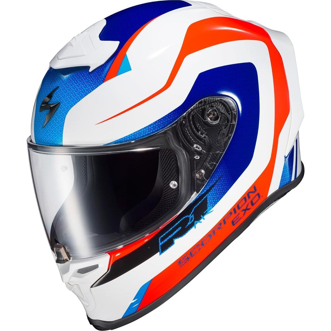 Casco Integral ScorpionEXO R1 Air 2X Grande Rojo/Blanco/Azul