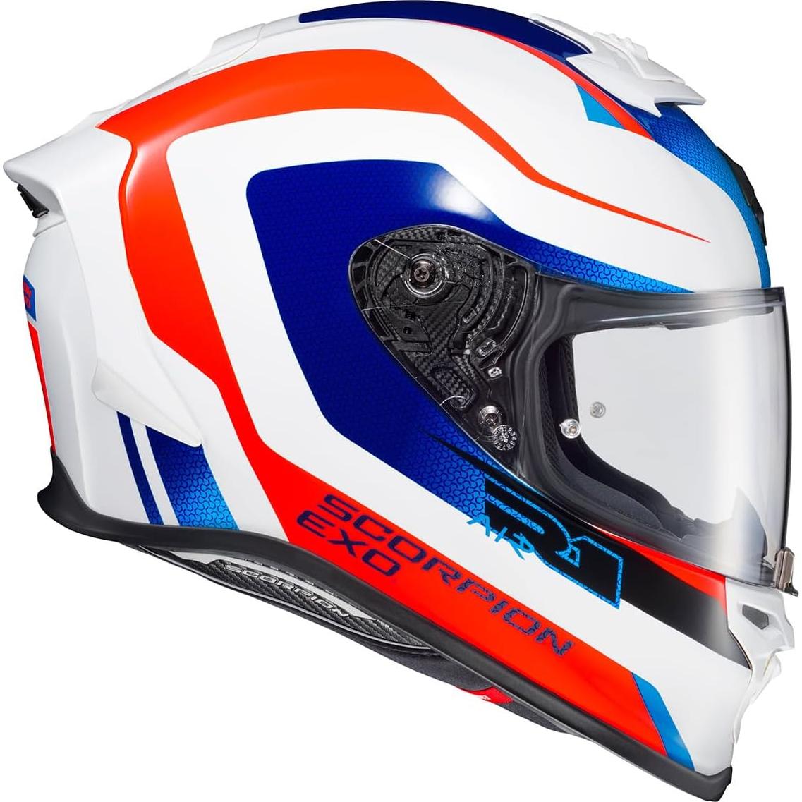 Casco Integral ScorpionEXO R1 Air 2X Grande Rojo/Blanco/Azul