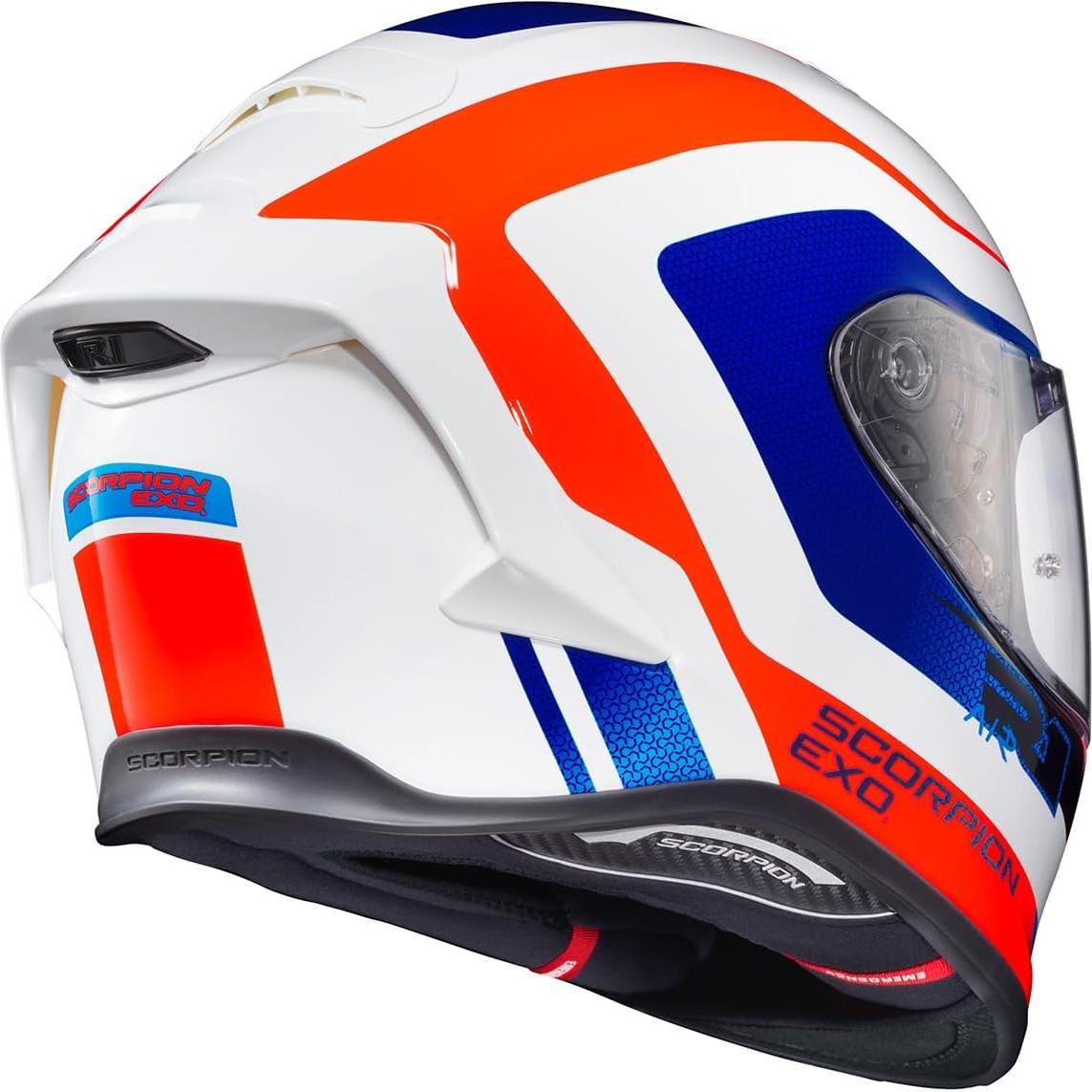 Casco Integral ScorpionEXO R1 Air 2X Grande Rojo/Blanco/Azul