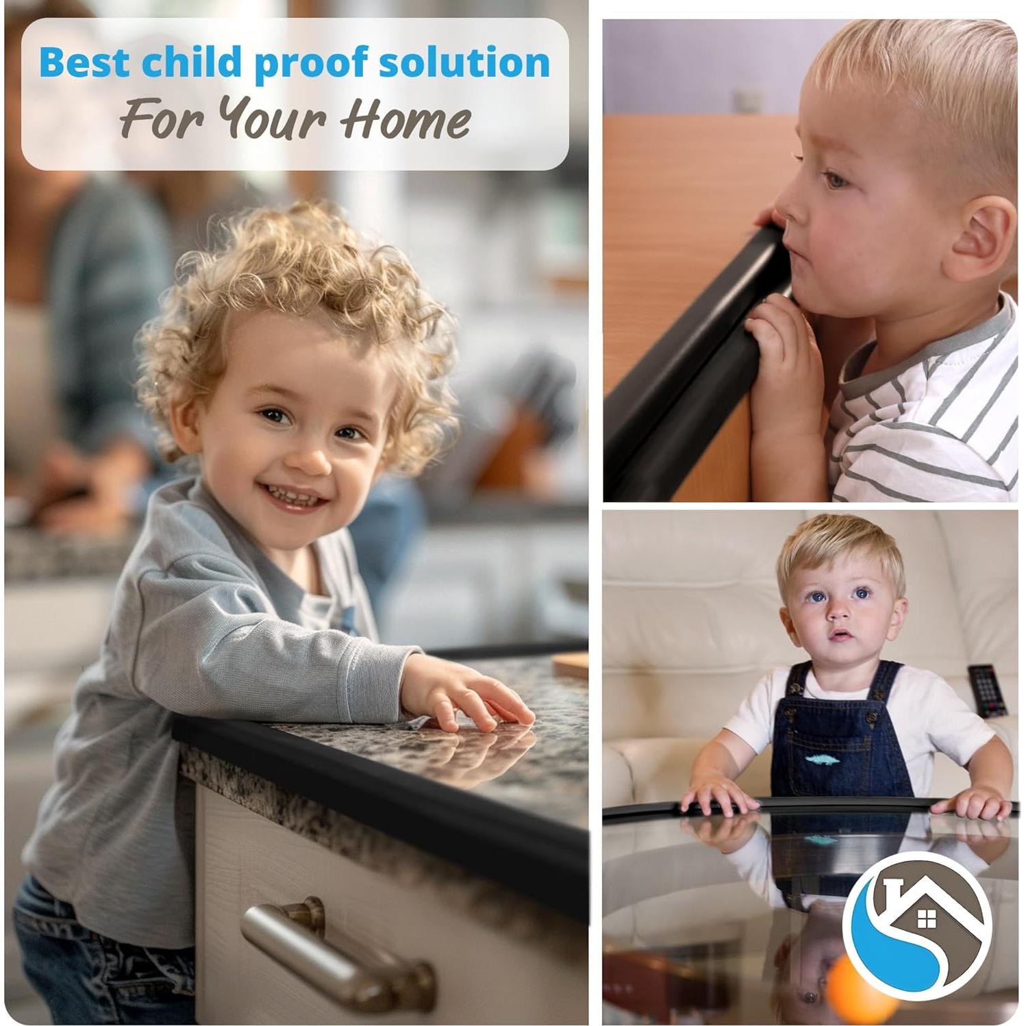 Protector de Bordes para Bebés Komfortology 3.66m Negro