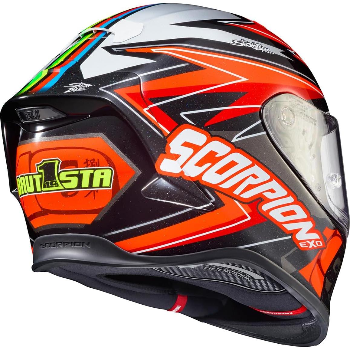 Casco Integral ScorpionEXO R1 Air Rojo/Negro/Blanco Grande