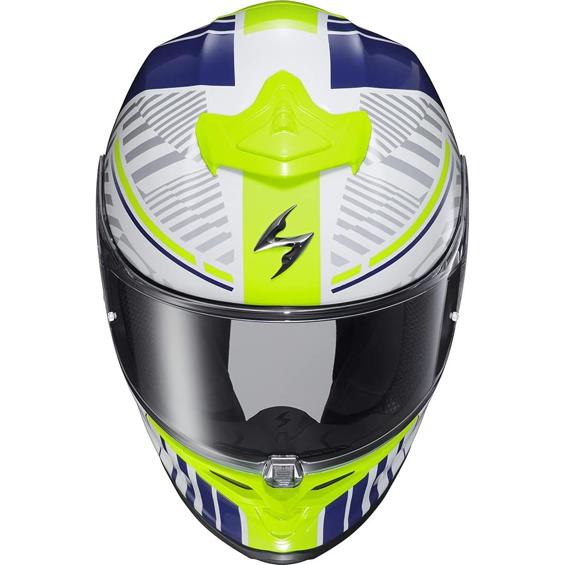 Casco Integral ScorpionEXO R1 Air Blanco/Azul 3X-Large