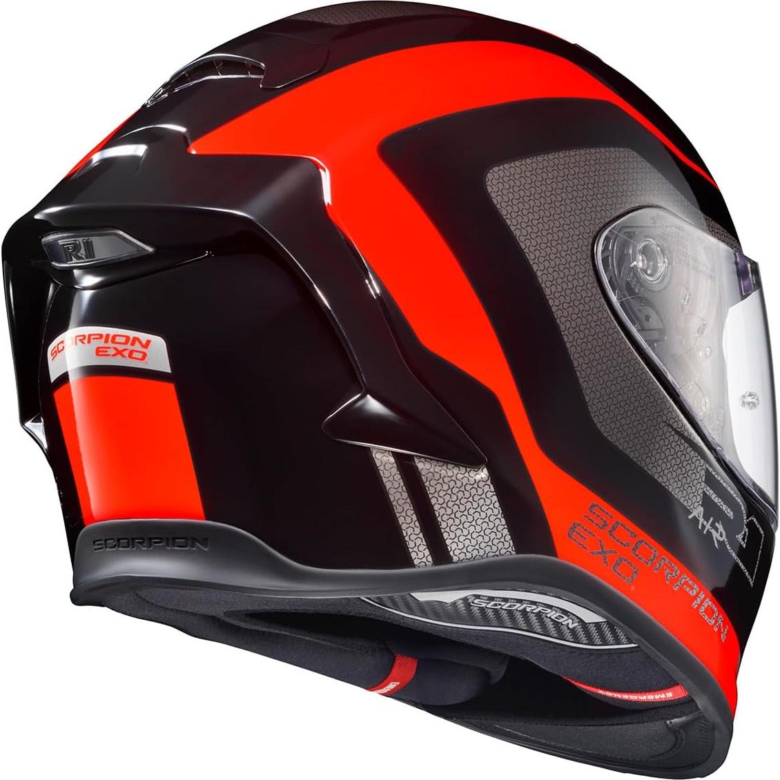 Casco Integral ScorpionEXO R1 Air Rojo/Negro Pequeño
