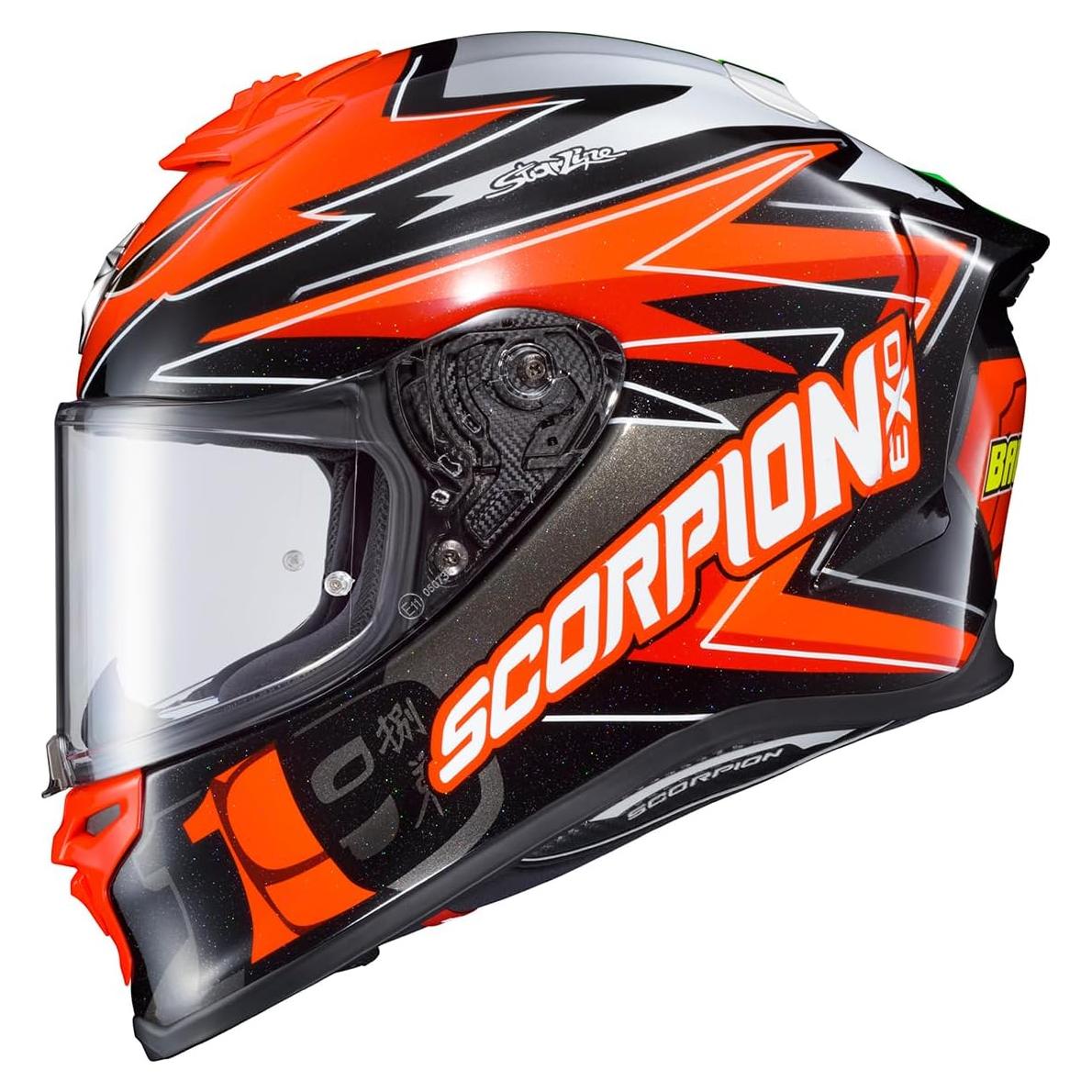 Casco Integral ScorpionEXO R1 Air Rojo/Negro/Blanco XL