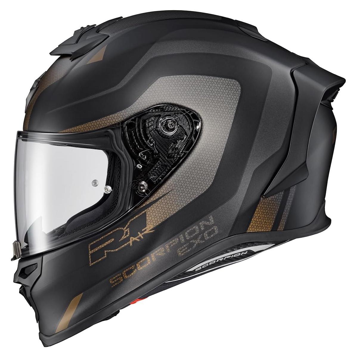 Casco Integral ScorpionEXO R1 Air Oro/Negro 2X Grande