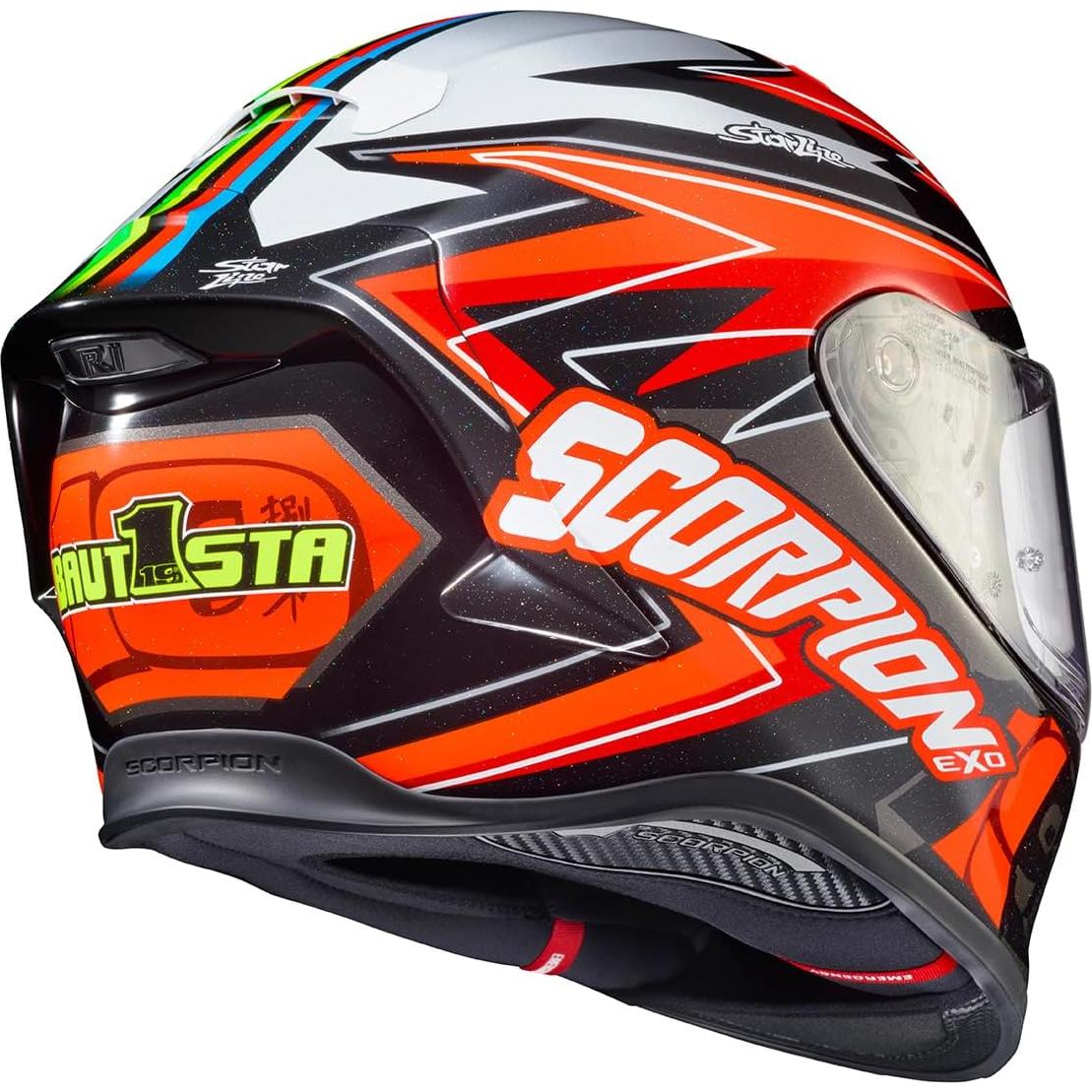 Casco Integral ScorpionEXO R1 Air Mediano Rojo/Negro/Blanco