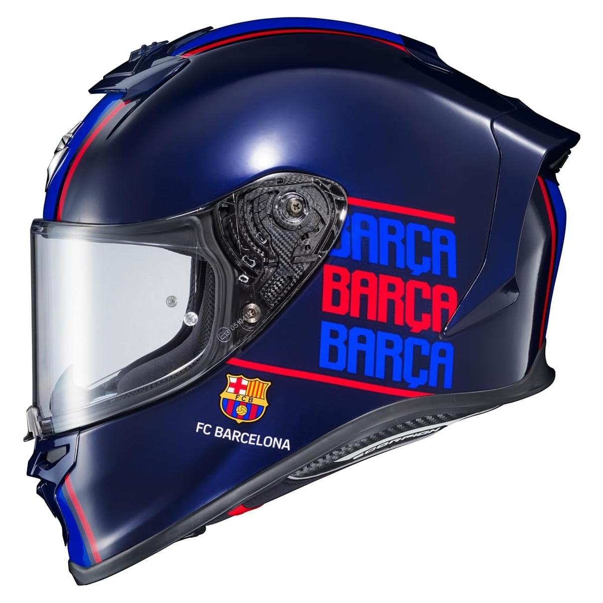 Casco Integral ScorpionEXO R1 Air Azul/Rojo Mediano Bluetooth