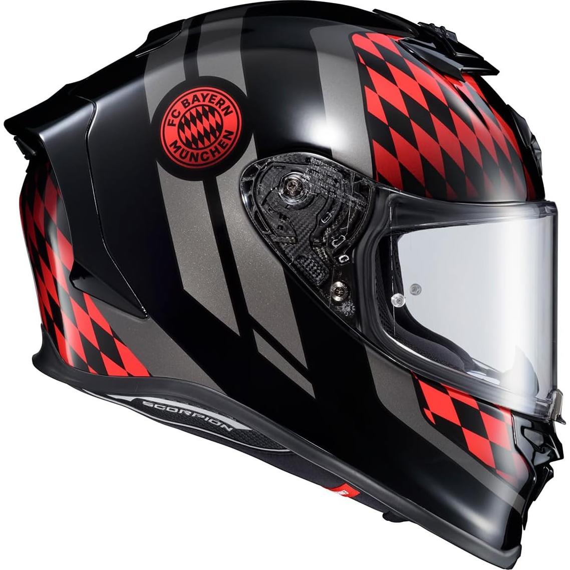 Casco Integral ScorpionEXO R1 Air Mediano Negro/Rojo