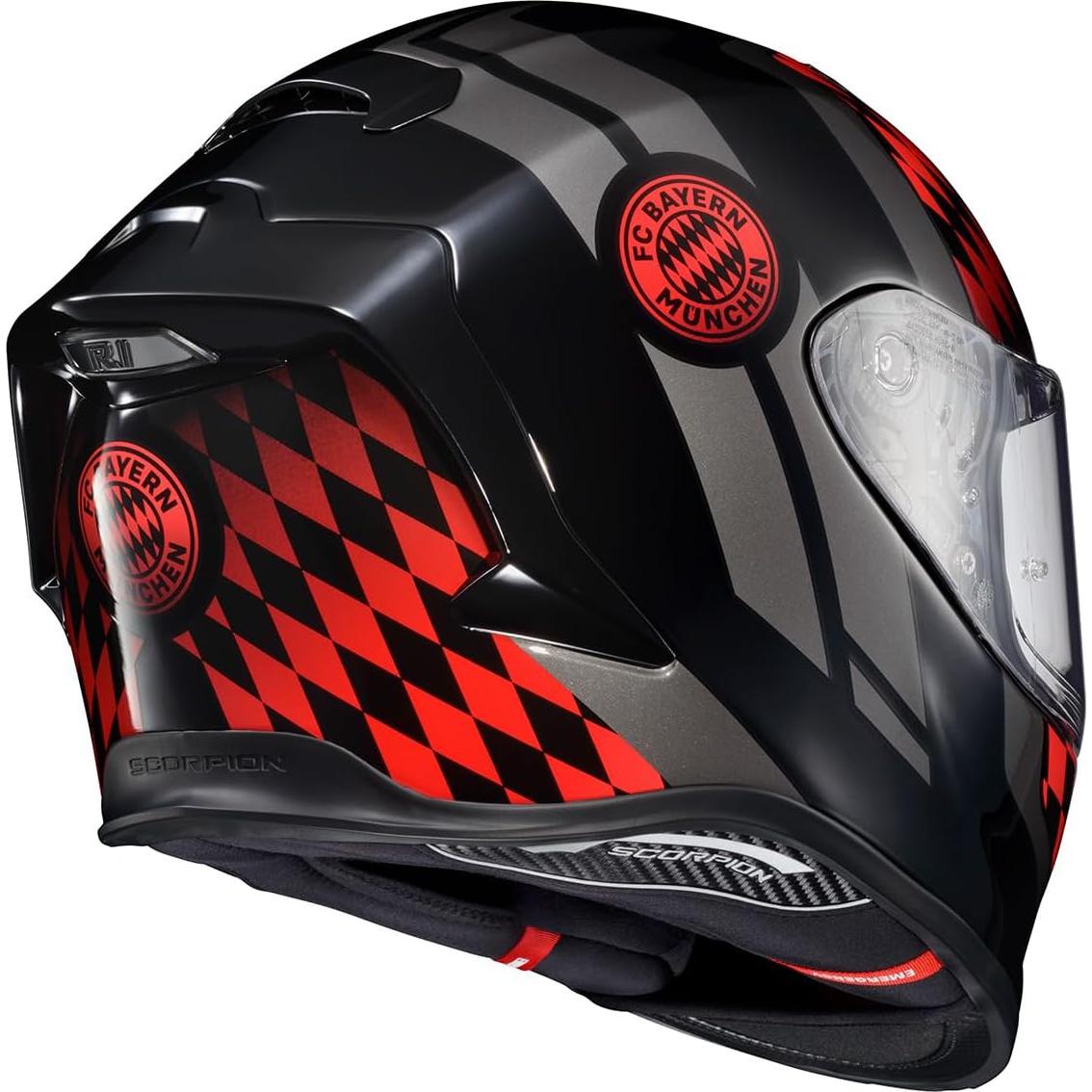Casco Integral ScorpionEXO R1 Air Mediano Negro/Rojo