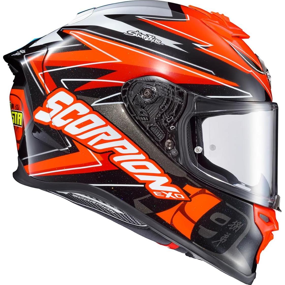 Casco Integral ScorpionEXO R1 Air Rojo/Negro/Blanco 2X