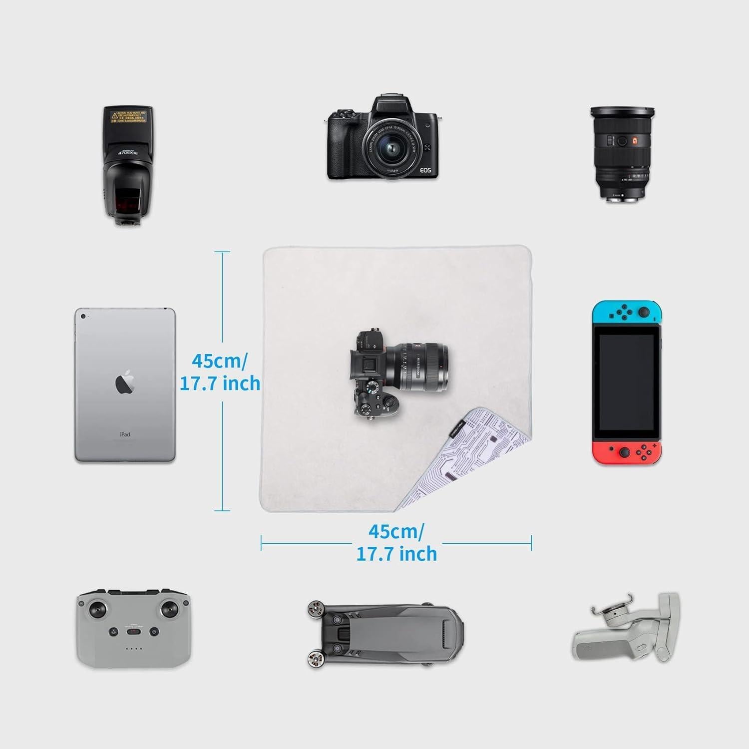 Funda Protectora PGYTECH 45x45 cm para Lentes y Cámaras