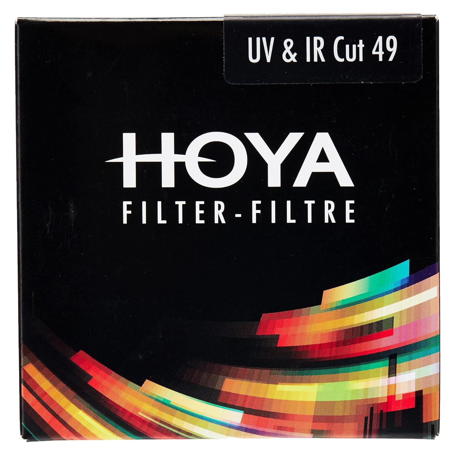 Filtro de lente Hoya UV-IR Cut 49mm - Vidrio óptico multicapa