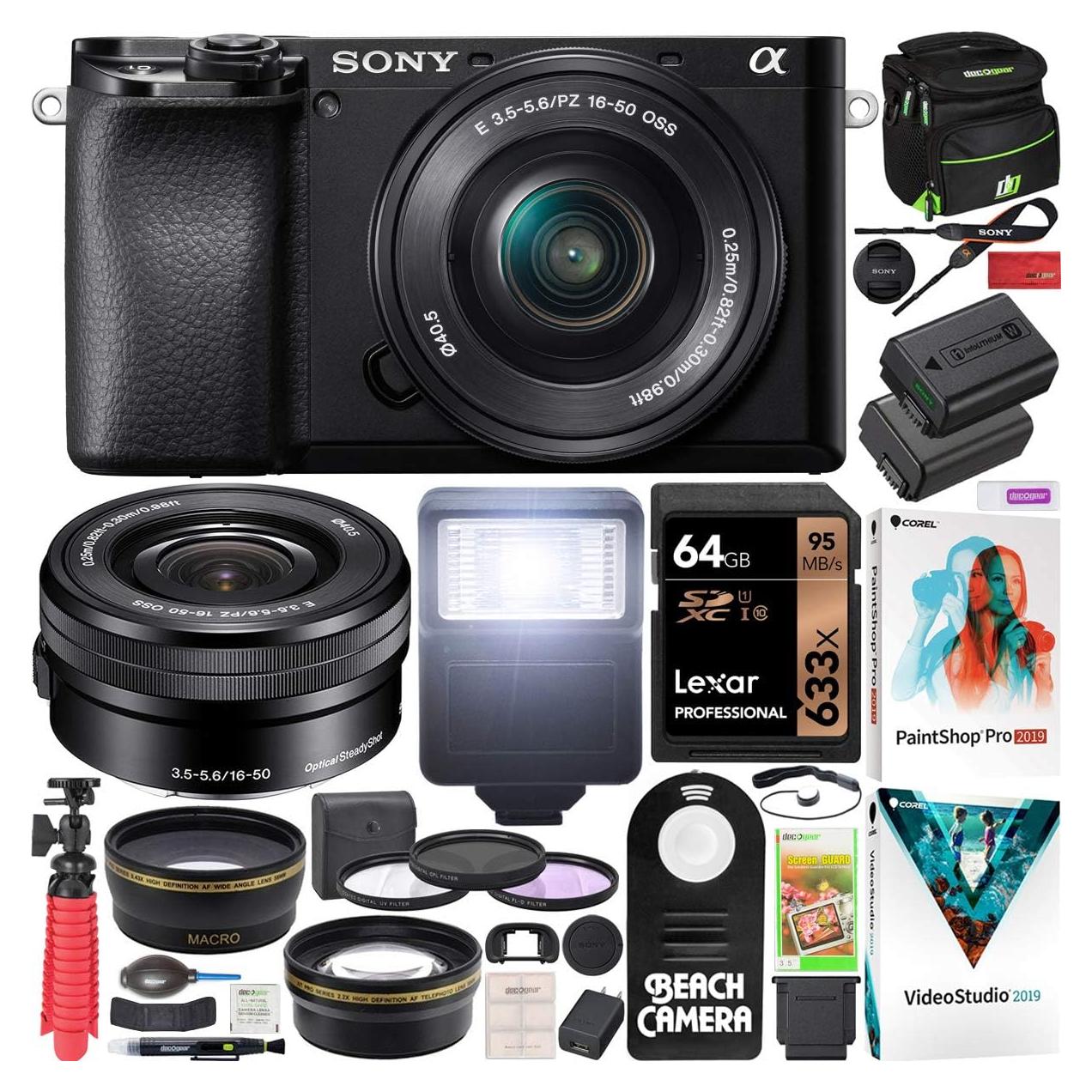 Cámara Sin Espejo Sony Alpha a6100 24.2MP 4K con Lente 16-50mm