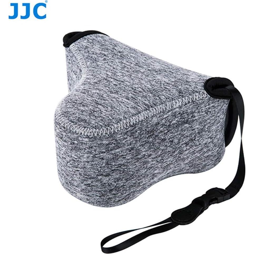 Funda de cámara JJC neopreno gris para Sony y Canon