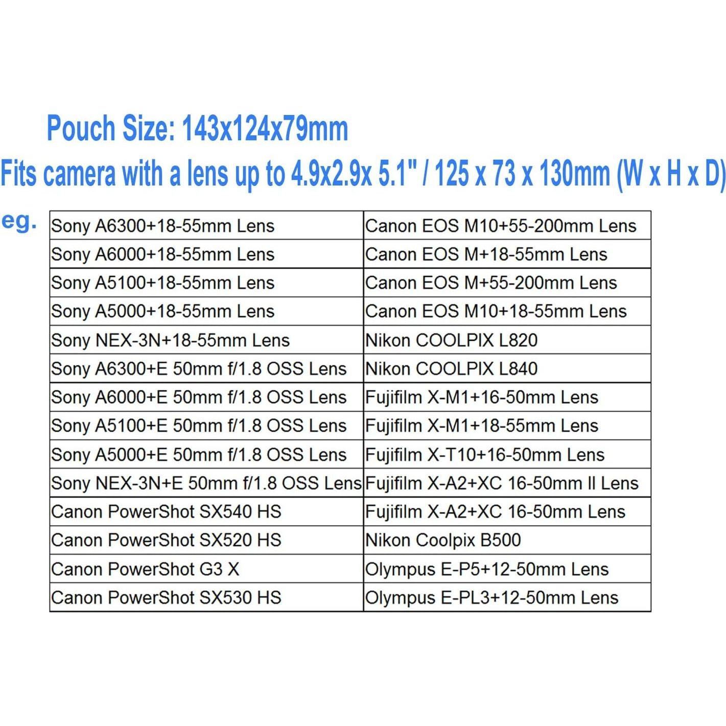Funda de cámara JJC neopreno gris para Sony y Canon