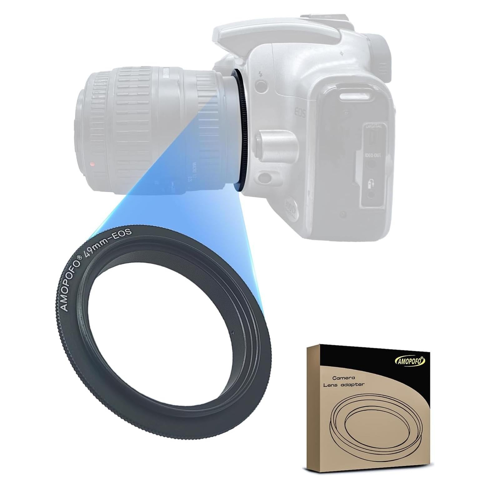 Anillo Inverso de Lente Macro 49mm SHEYOU para Canon DSLR