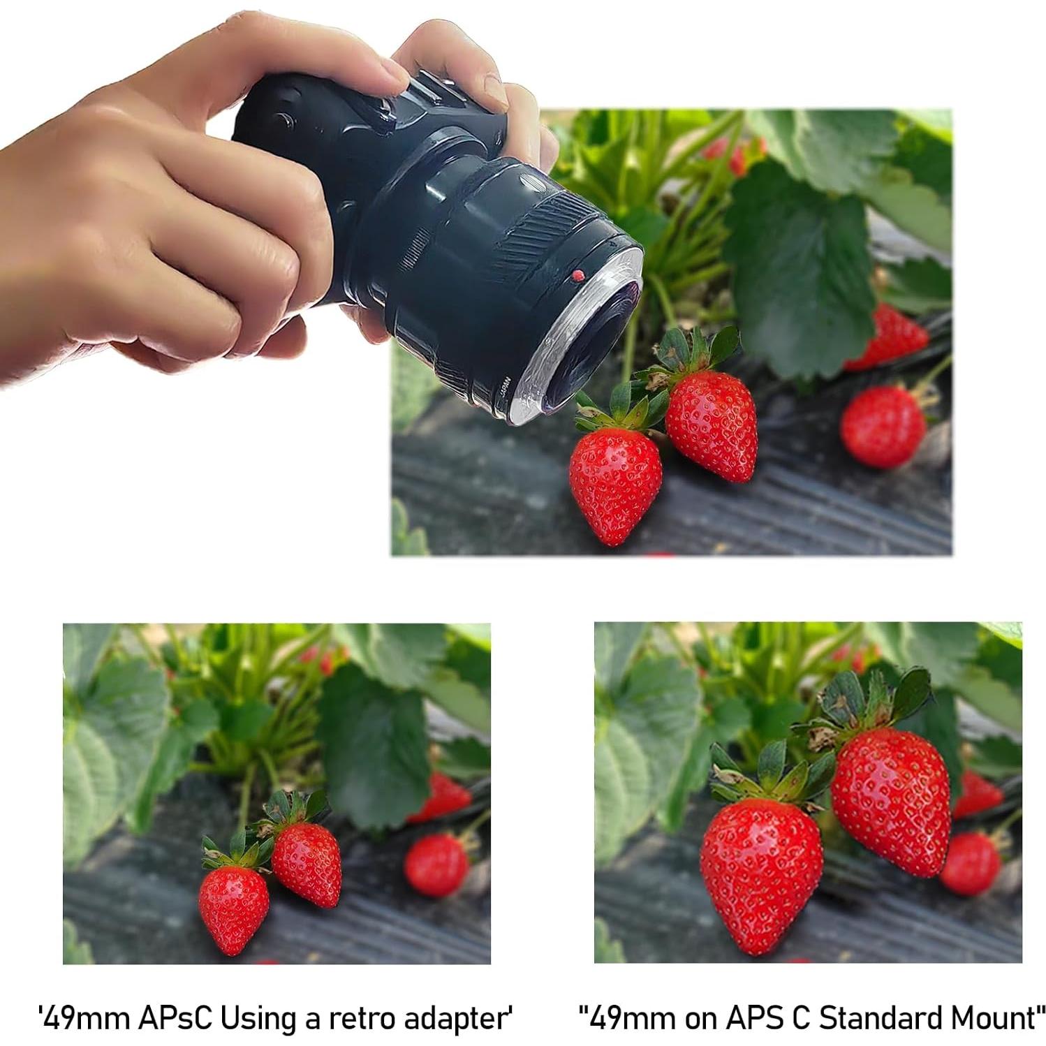 Anillo Inverso de Lente Macro 49mm SHEYOU para Canon DSLR