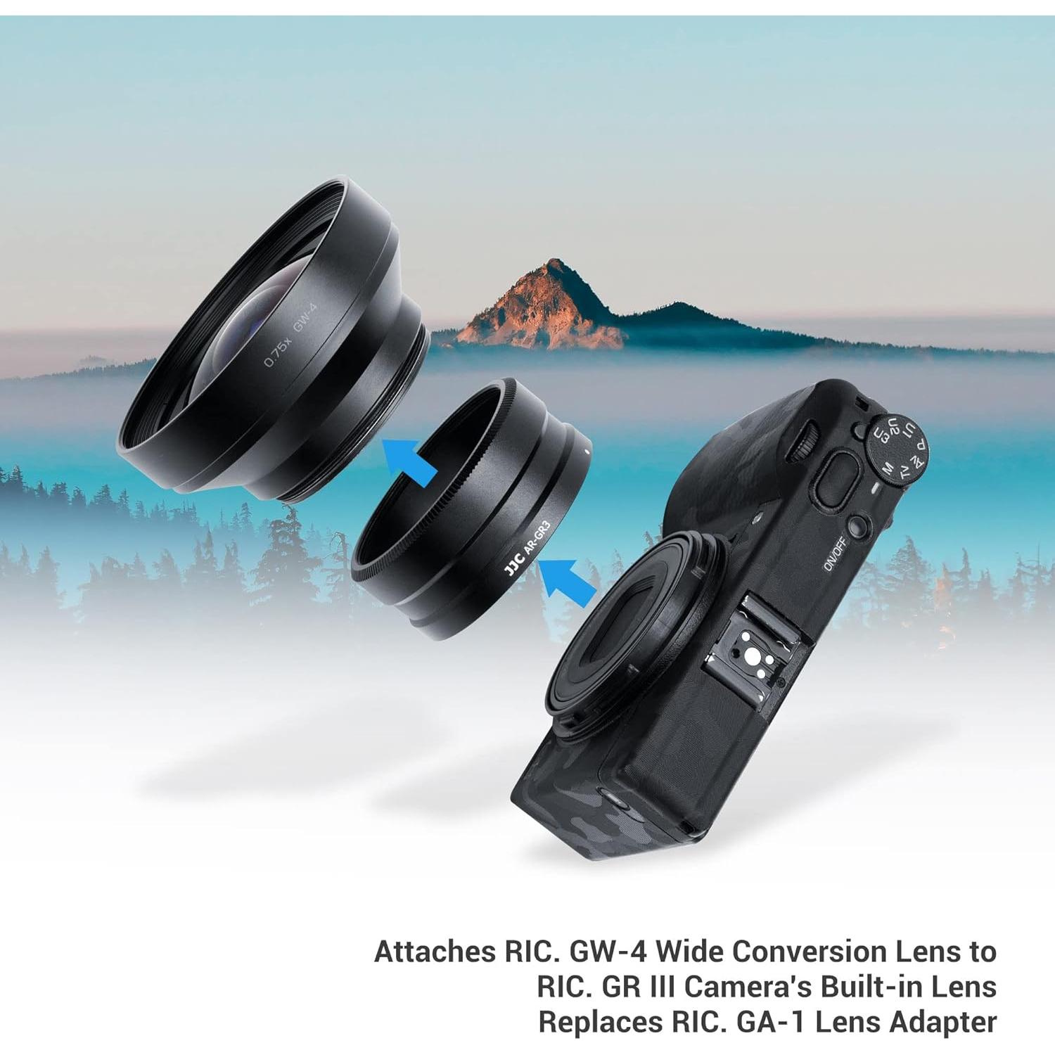 Adaptador de Filtro JJC AR-GR3 para Ricoh GR III 49mm