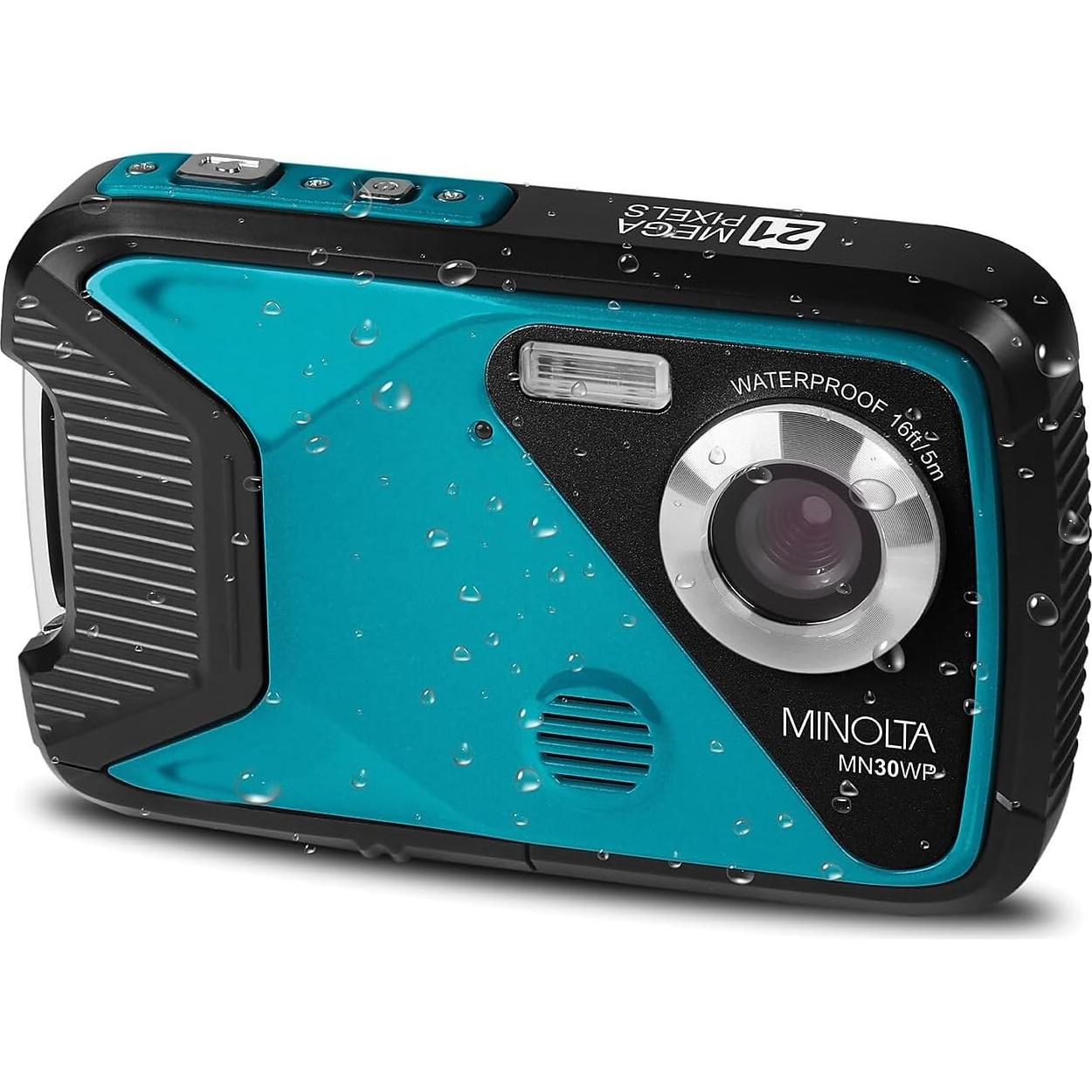 Cámara Digital Impermeable Minolta MN30WP 21MP Video HD 1080p