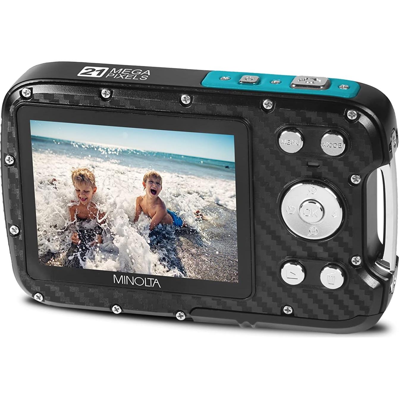 Cámara Digital Impermeable Minolta MN30WP 21MP Video HD 1080p