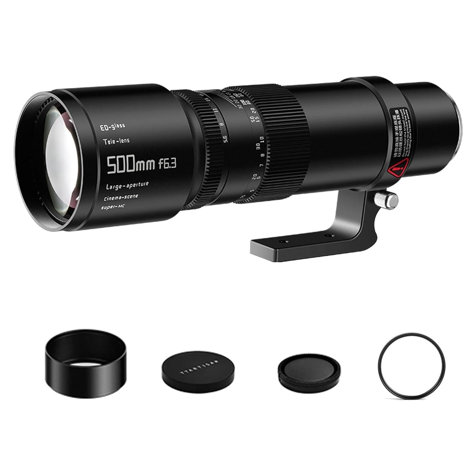 Lente Telefoto TTArtisan 500mm F6.3 para Canon RF