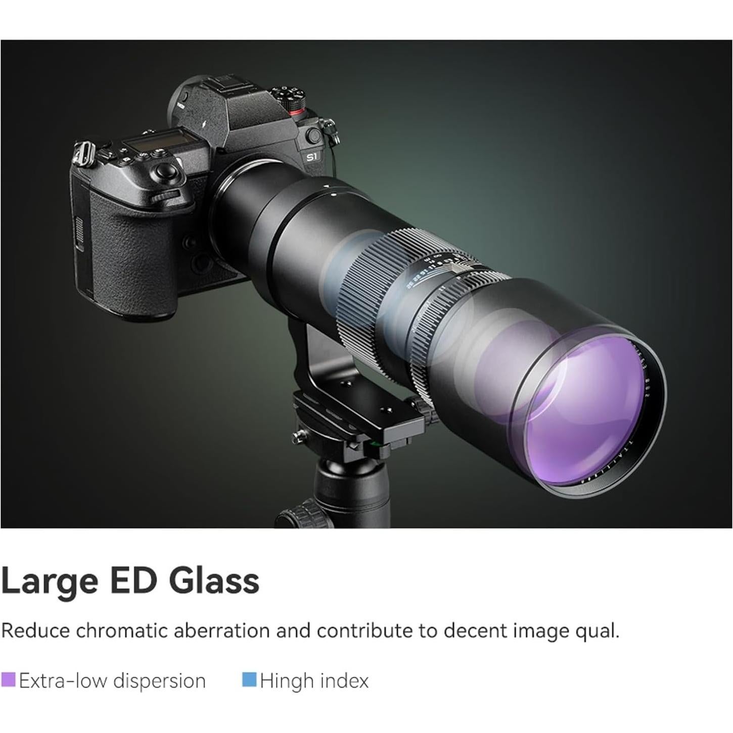 Lente Telefoto TTArtisan 500mm F6.3 para Canon RF