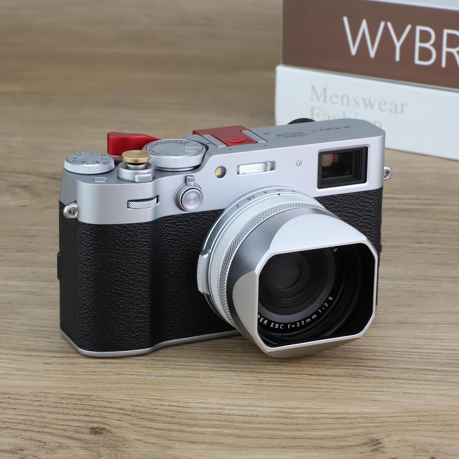 Capucha de Lente Metálica Cuadrada Haoge LH-X54W para Fujifilm X100VI/X100V