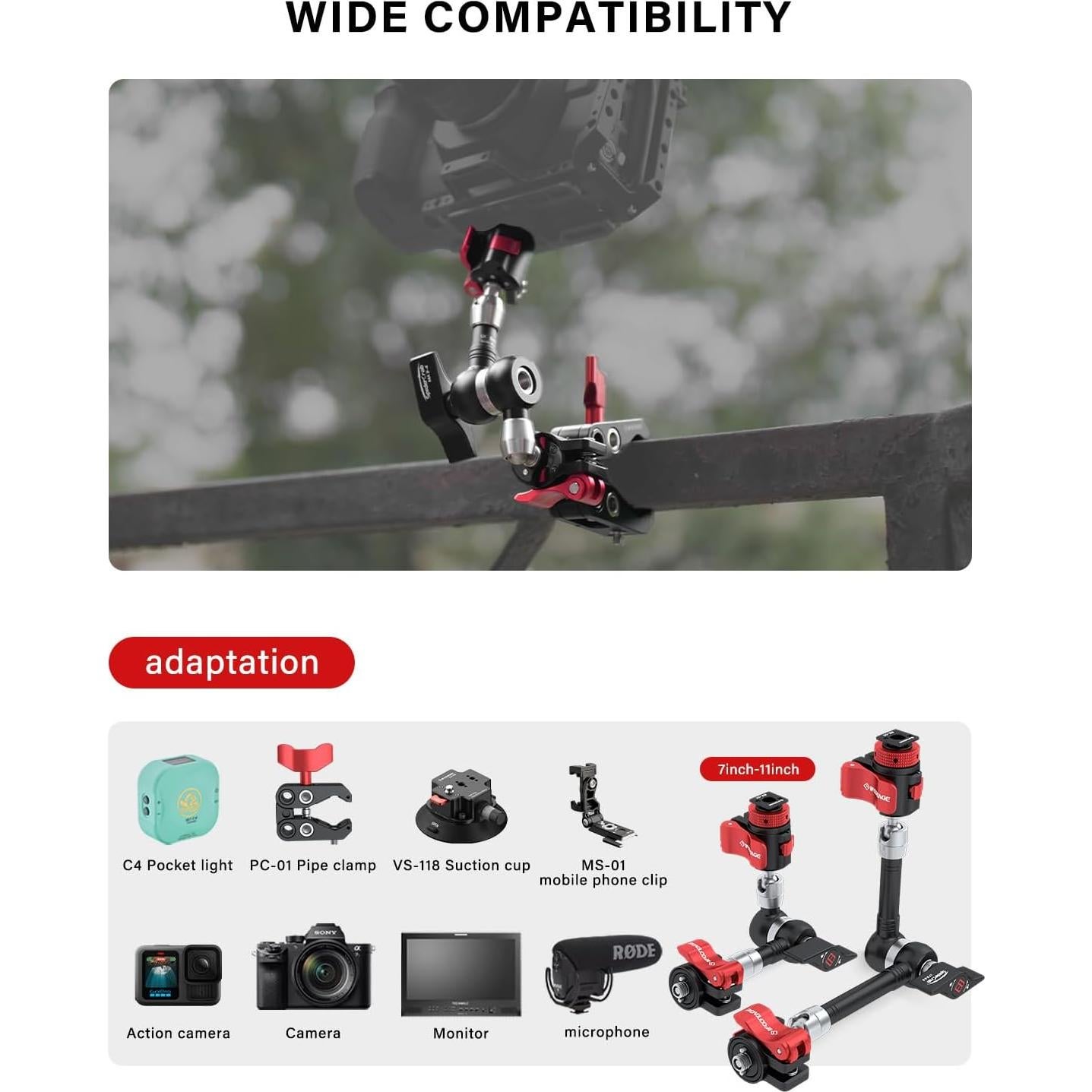 Brazo Mágico IFOOTAGE MA3-4 de 17.78 cm para Cámara