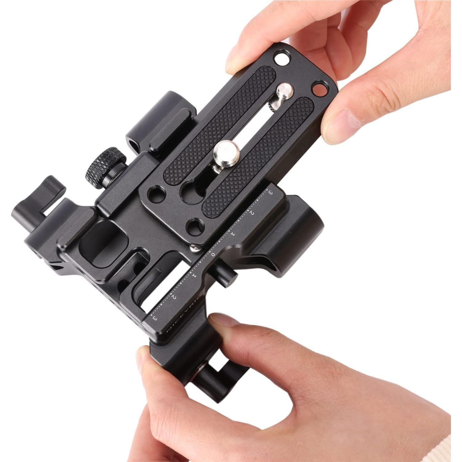 Base Placa Rápida NICEYRIG 15mm Arca-Swiss 2-en-1