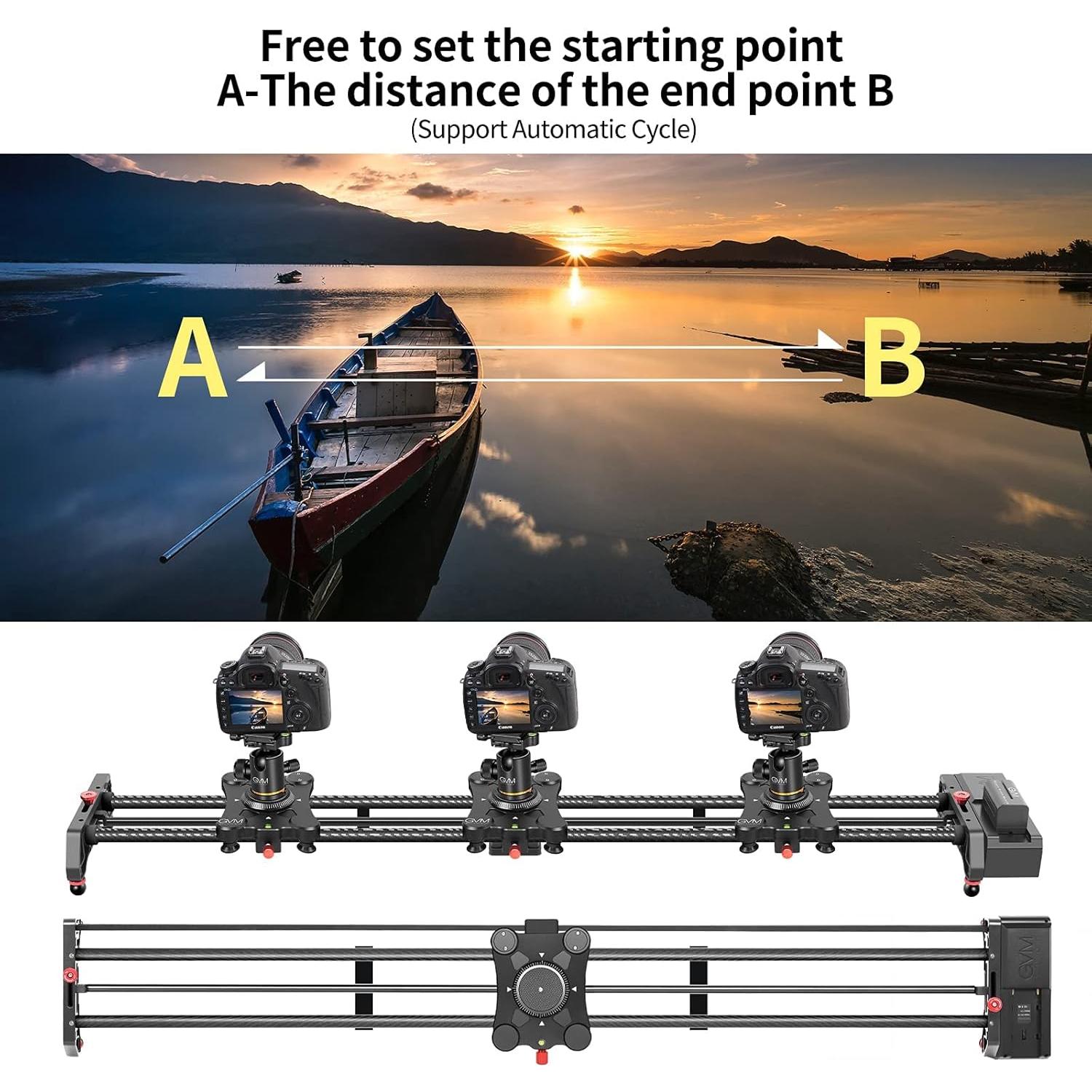 Deslizador de Cámara Motorizado GVM 120cm con Control APP