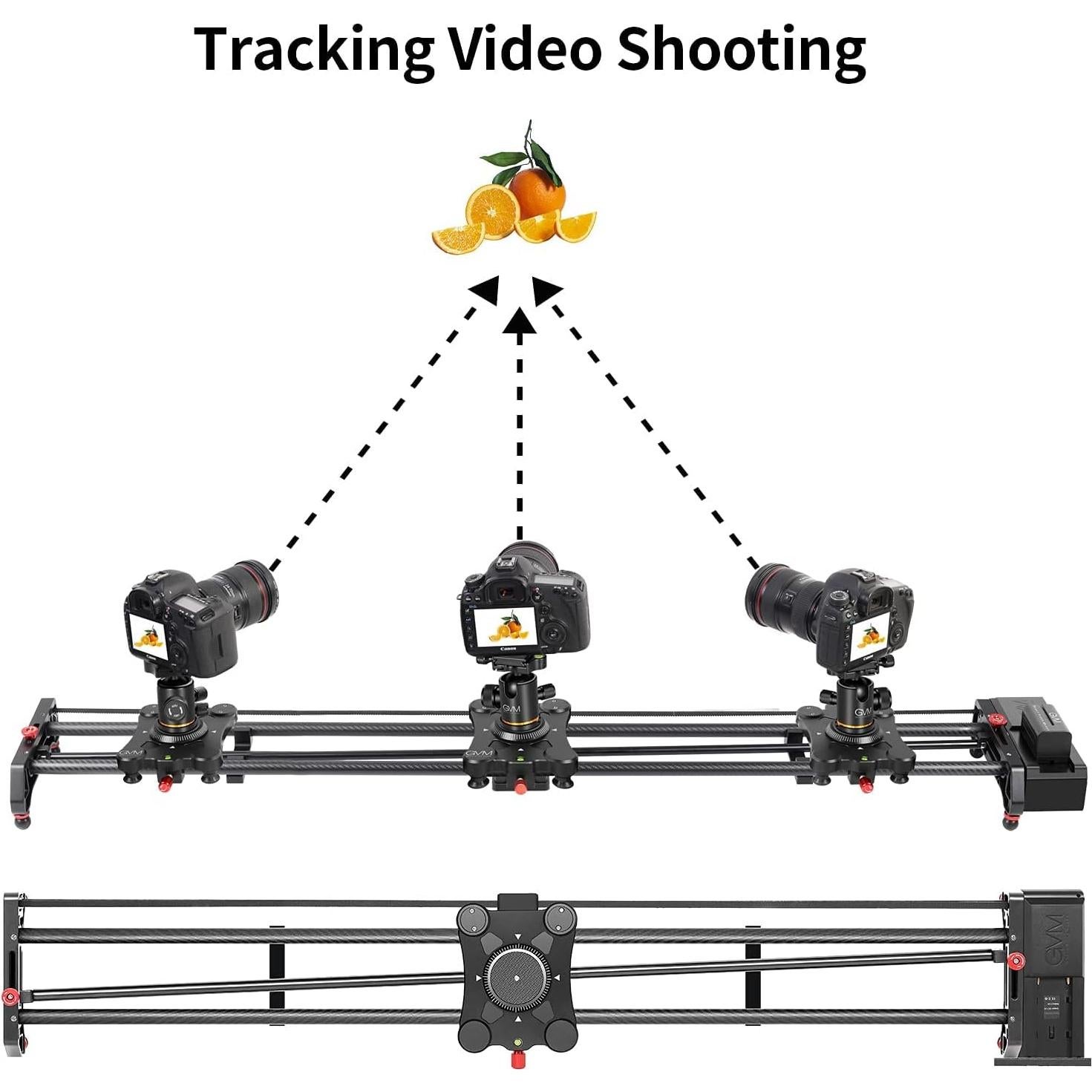 Deslizador de Cámara Motorizado GVM 120cm con Control APP