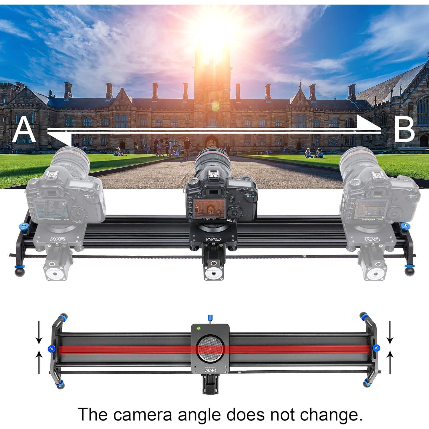 Deslizador de cámara motorizado GVM 78.74 cm aluminio