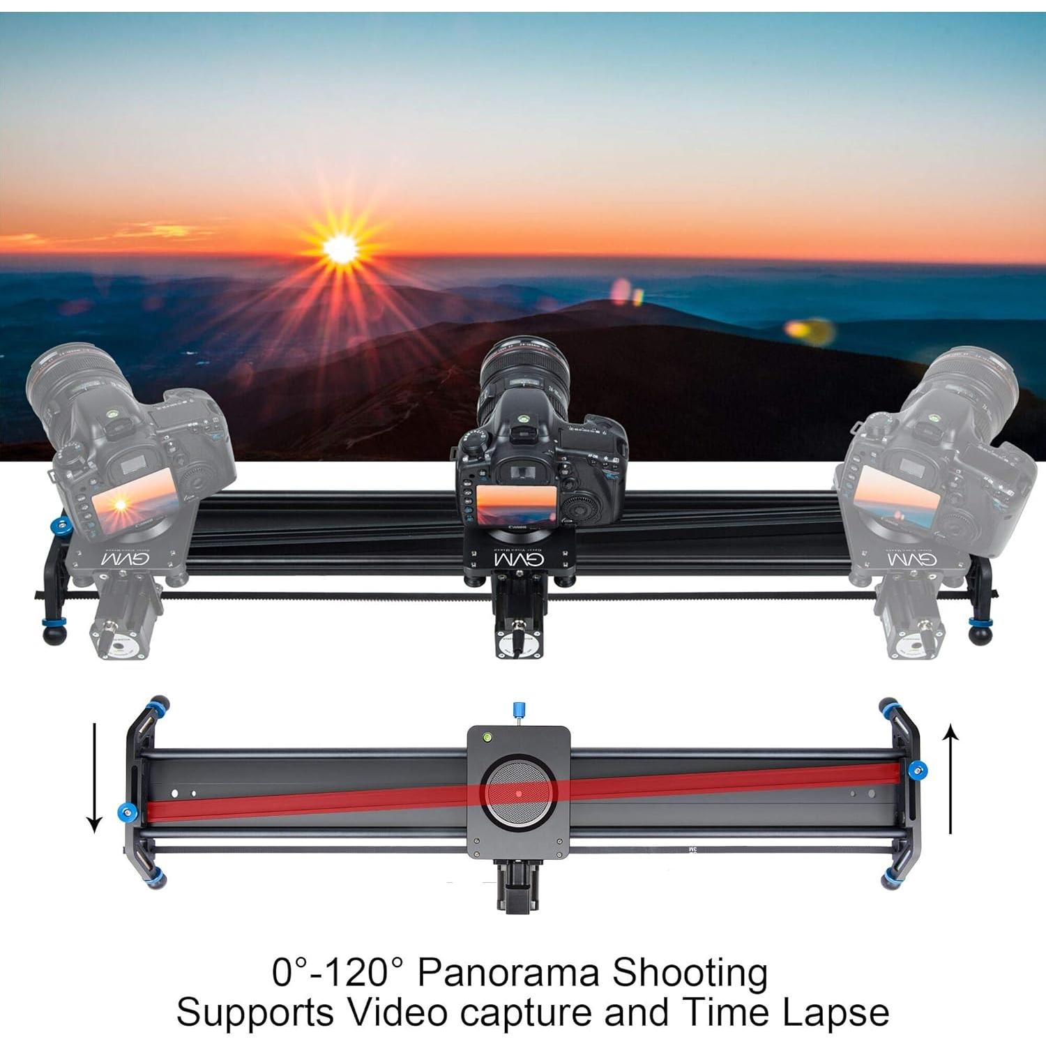 Deslizador de cámara motorizado GVM 78.74 cm aluminio