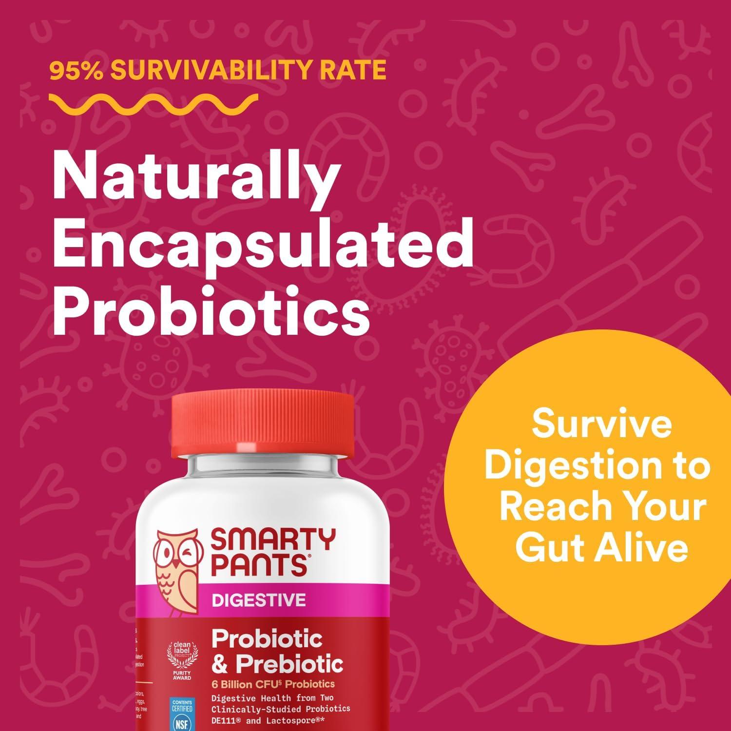 SmartyPants Gominolas Probioticas y Prebioticas Uva 60g