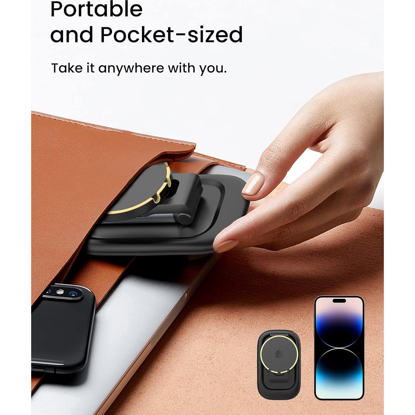 Soporte de Webcam SODI Plegable para iPhone y MacBook - Negro