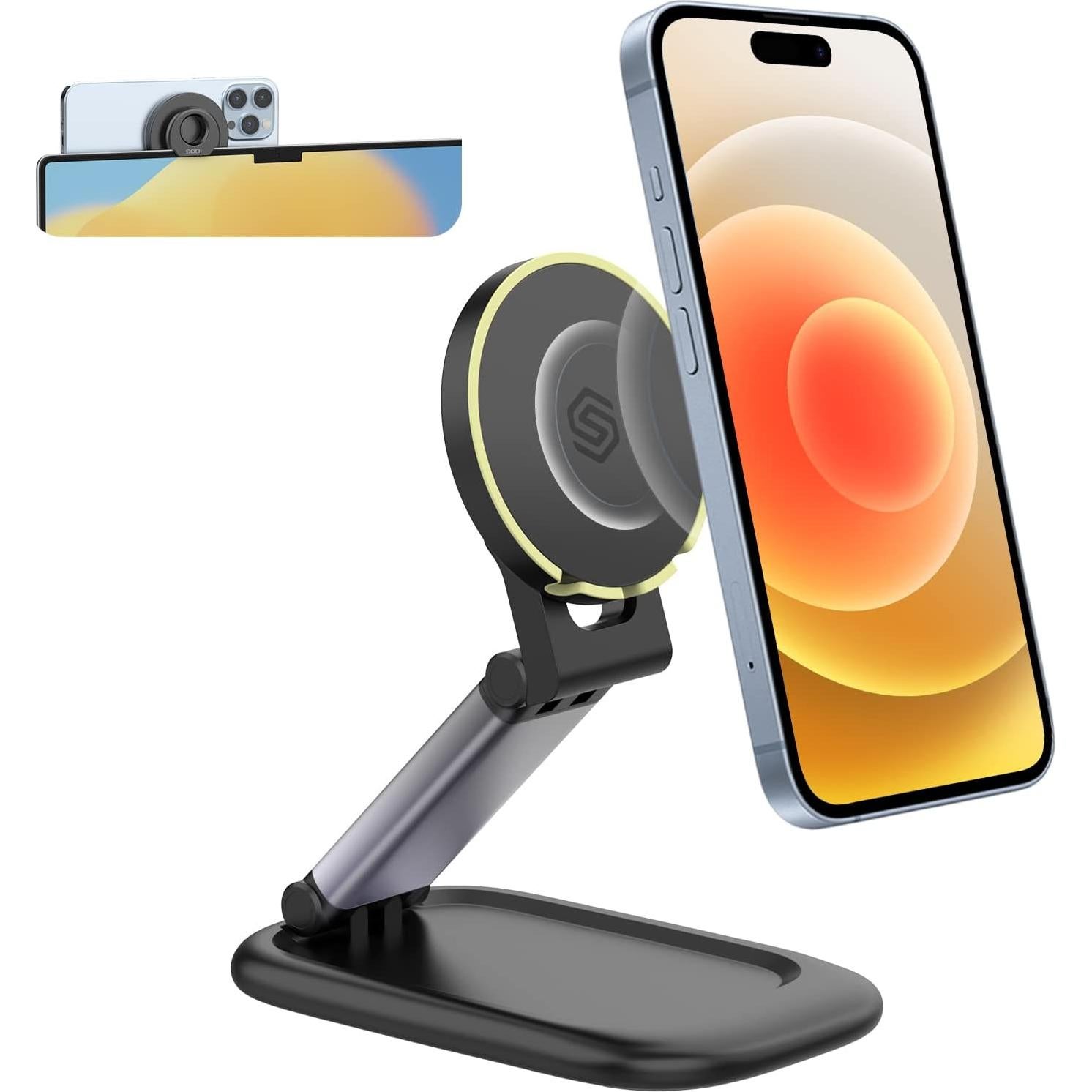 Soporte de Webcam SODI Plegable para iPhone y MacBook - Negro