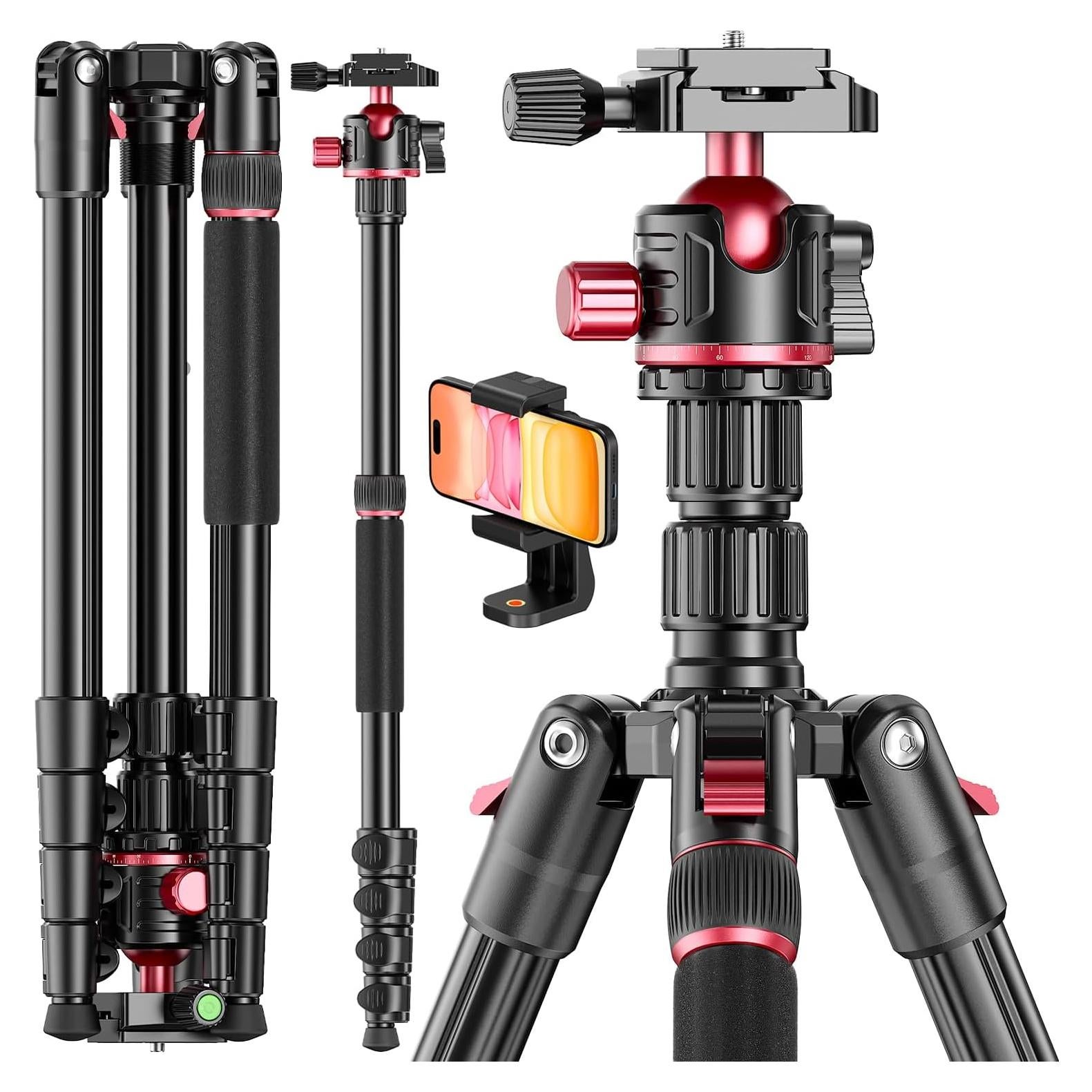 Trípode CAMBOFOTO TM265A 80" Aluminio 15kg Cabeza de Bola