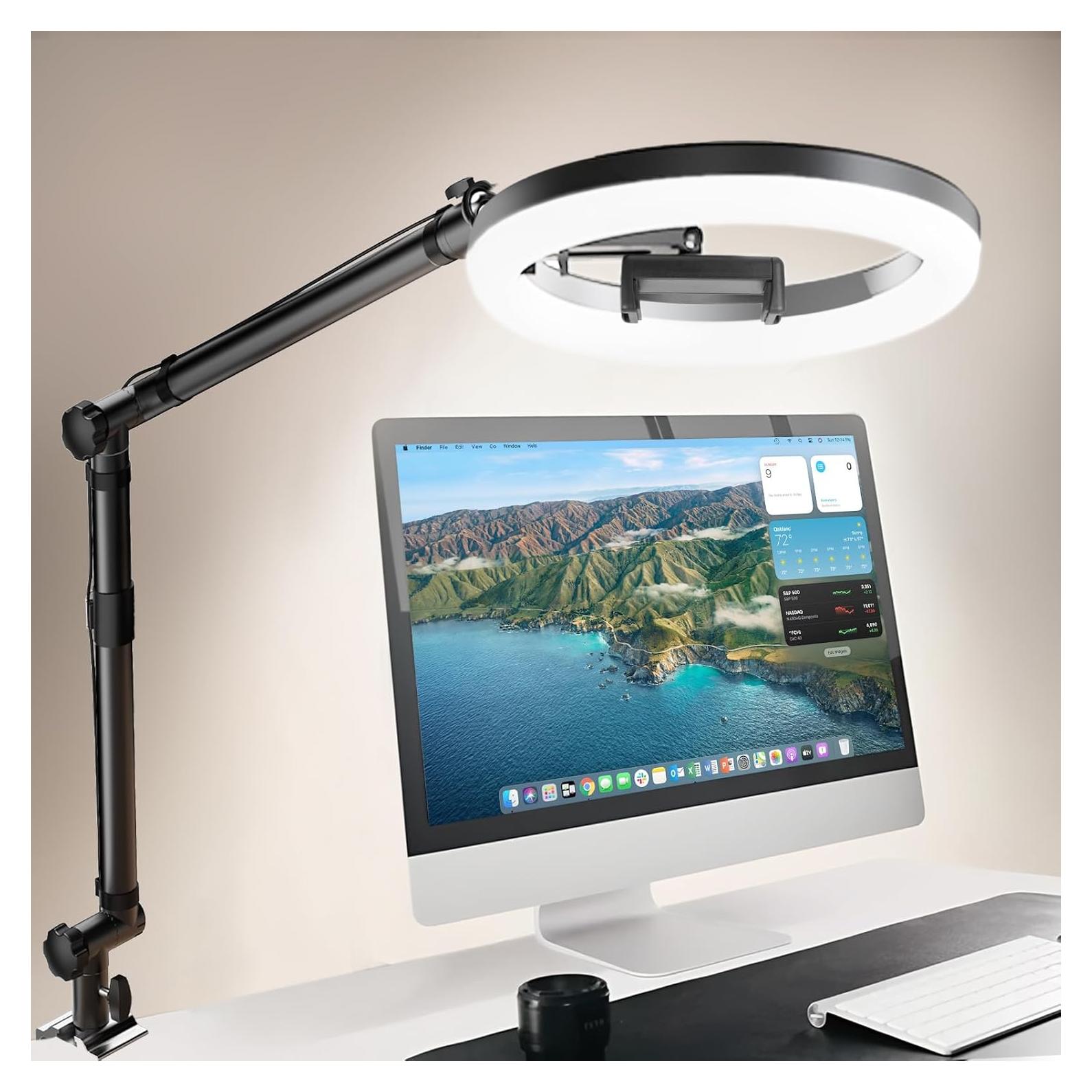 Luz de Anillo LED LUOLED RF50 con Soporte para Teléfono 1.18kg