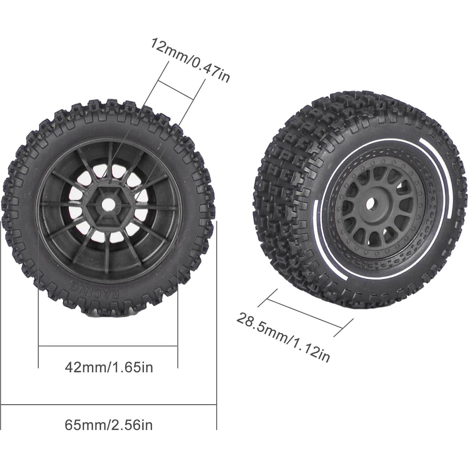 Neumáticos RC 1/14 Traxxas ARRMA Tamiya 6.5cm todoterreno