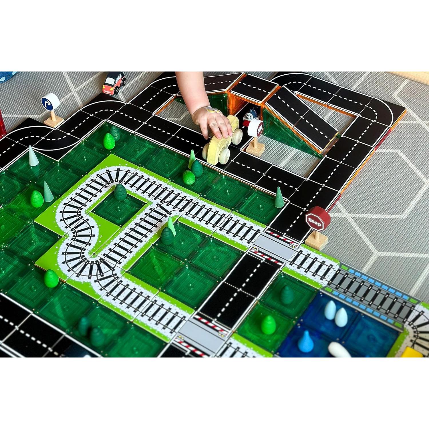 Paquete de Expansión Vías de Tren Magnéticas Learn & Grow - 36 Piezas