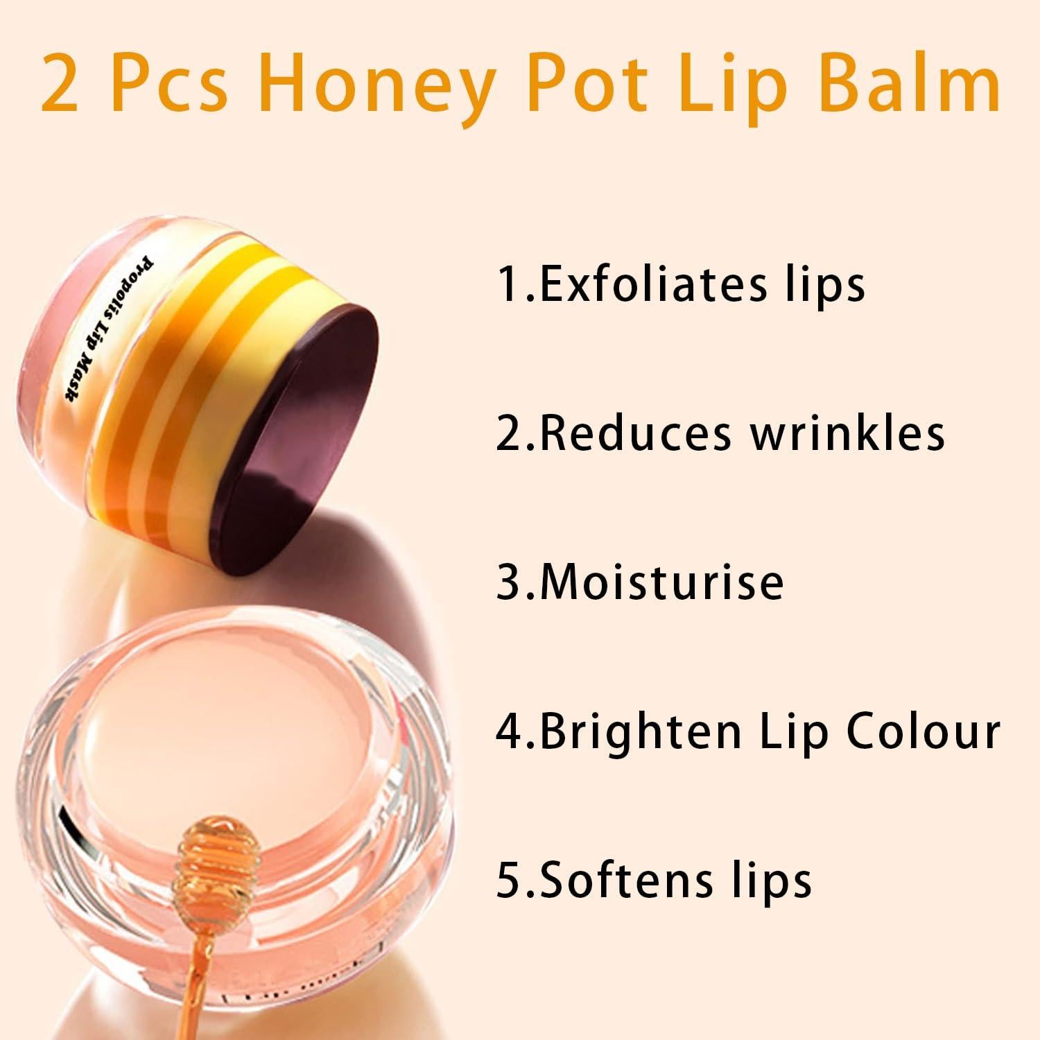 Mascarilla Labial Nocturna LemonSac 5.5g Miel y Fresa Hidratante