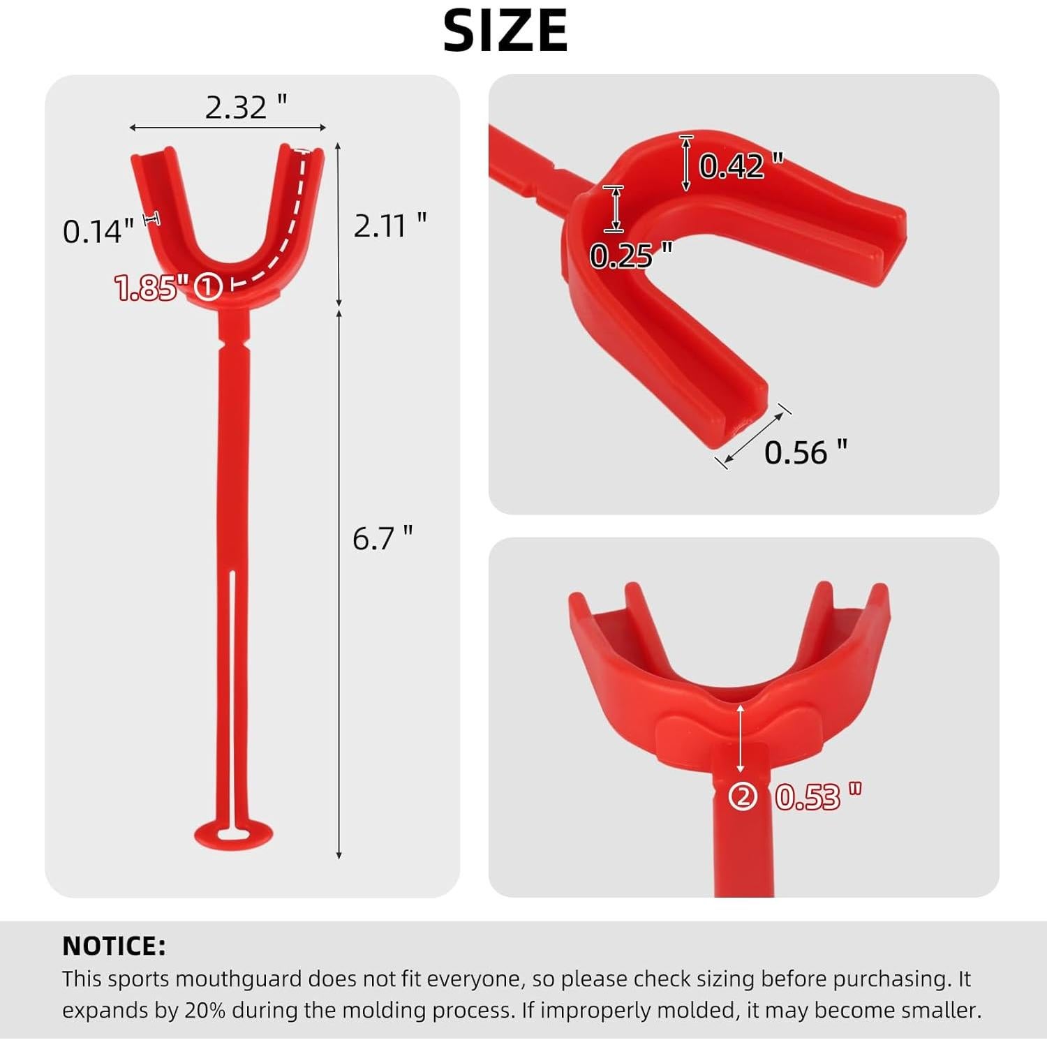 Paquete de 2 Protectores Bucales Deportivos HIAARO Ajuste Personalizado