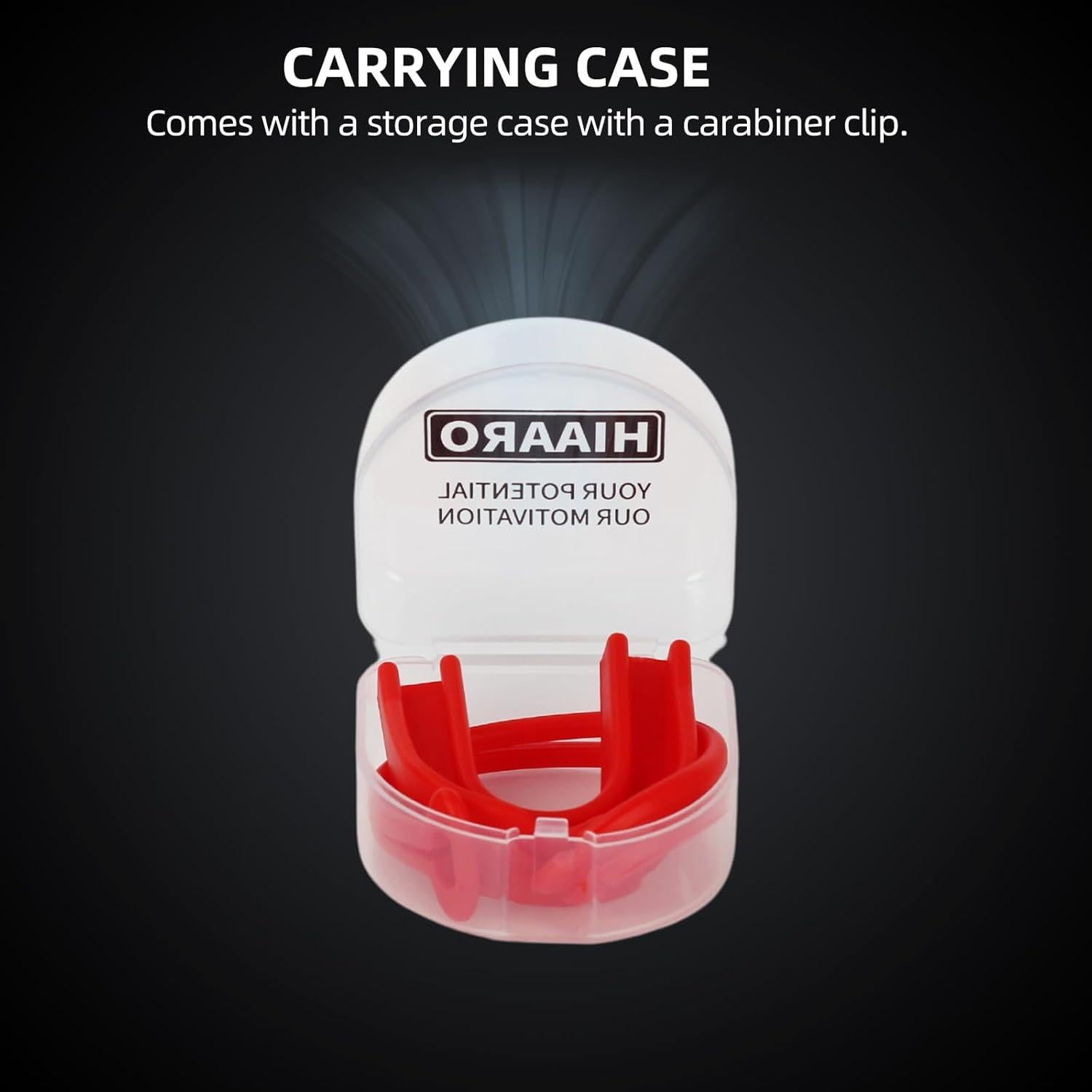 Paquete de 2 Protectores Bucales Deportivos HIAARO Ajuste Personalizado