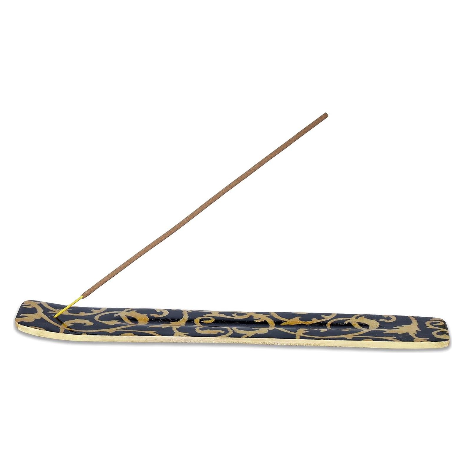 Soporte de Varilla de Incienso de Madera Bless 25.4 cm Hecho a Mano