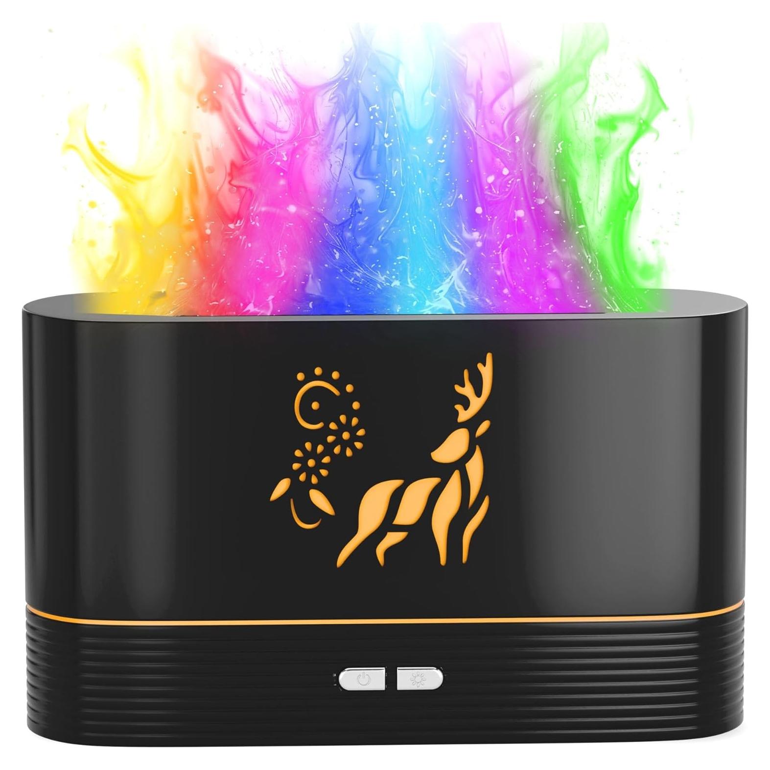 Difusor de Aceite Esencial NABSAK Negro 200ml Control Remoto