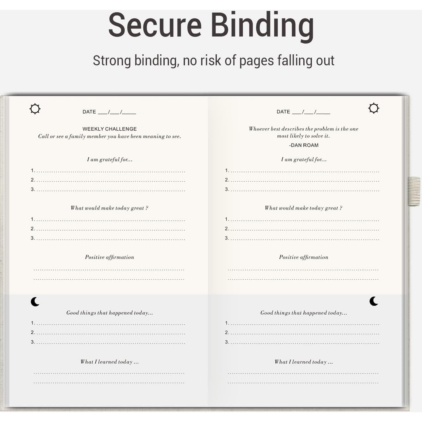 Diario de Gratitud TUPARU Beige con Soporte para Bolígrafo