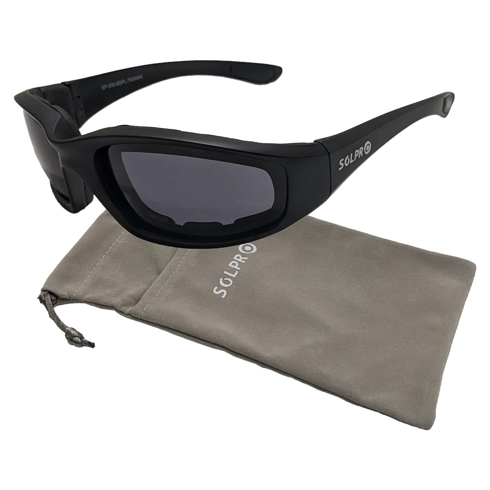 Gafas de Motocicleta Polarizadas TR90 Flotantes con Espuma EVA